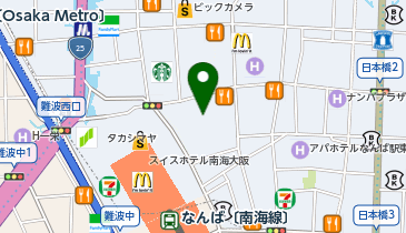 ディーボルダリングプラスリード なんばの地図画像