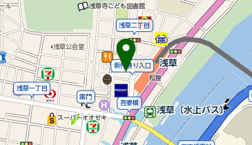 肉汁餃子のダンダダン 浅草店の地図画像