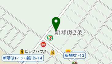なごやか亭 新琴似店の地図画像