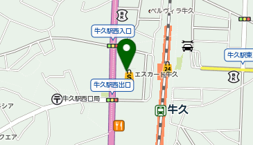 パシオス 牛久駅前店の地図画像