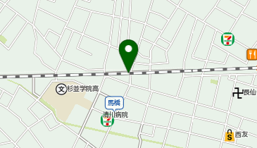高架下空き倉庫の地図画像