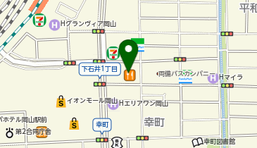 Kartell(カルテル)ショップ岡山の地図画像