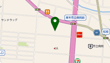 神奈川県厚木児童相談所の地図画像