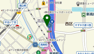 リカレント横浜の地図画像