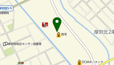 パレットプラザ 西友厚別店の地図画像