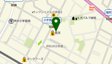 パレットプラザ 西友小手指店の地図画像