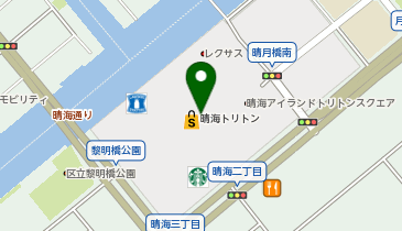 パレットプラザ 晴海トリトン店の地図画像