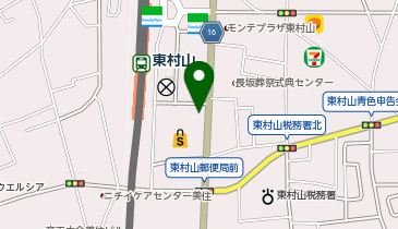 パレットプラザ 東村山店の地図画像