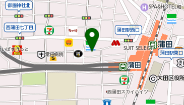 パレットプラザ 蒲田店の地図画像