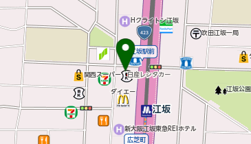 パレットプラザ江坂店の地図画像