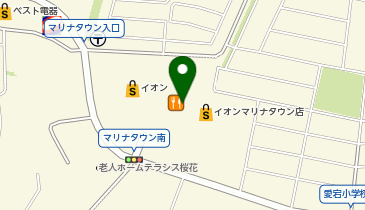 パレットプラザ イオンマリナタウン店の地図画像