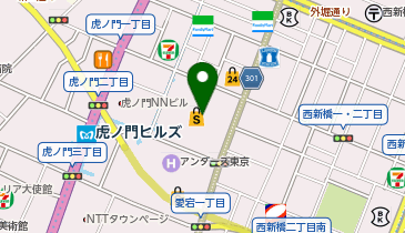 鮎ラーメン+虎ノ門横丁店の地図画像