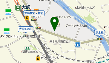 アニキュア動物病院 大崎の地図画像