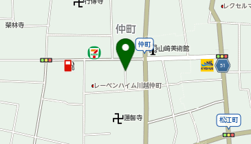 川越堂タルトレットパーラーの地図画像