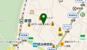 原宿RUIDO(ルイード)の地図画像