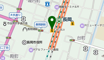 CoCoLo長岡の地図画像