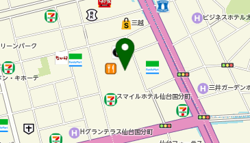 スーパーノバ 仙台一番町店の地図画像