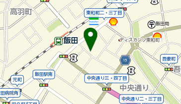 喫茶山雅 飯田店の地図画像