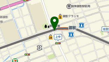 ほのかの果実 御影店の地図画像