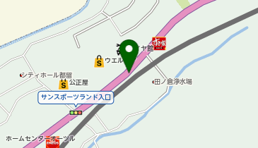 餃子の雪松 都留店の地図画像