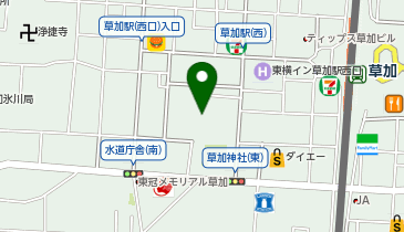 草加神社の地図画像