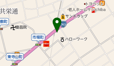 コインランドリー363の地図画像