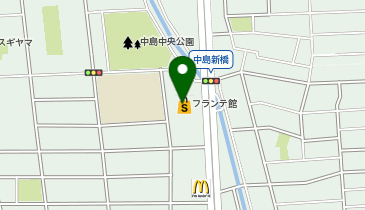 白髪染め専門店 プラージュ ヤマナカ新中島店の地図画像