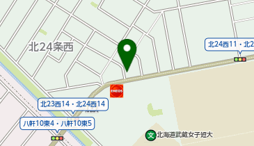 餃子の雪松 札幌北24条店の地図画像