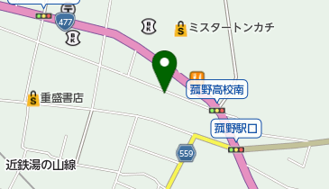 コインランドリーたかの地図画像