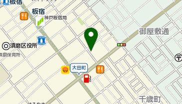 洋食 こはく亭の地図画像