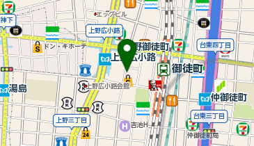 E5-28 松坂屋上野店(ドコモ・バイクシェア)の地図画像