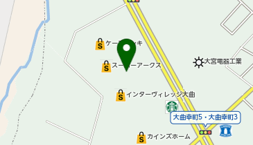 アドアーズ インターヴィレッジ大曲店の地図画像