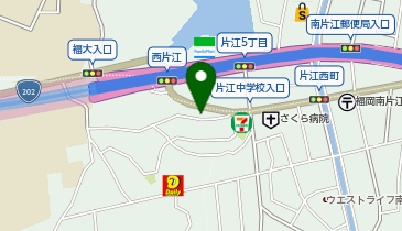 片江らーめんの地図画像