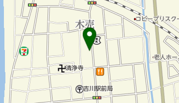 コインランドリーふわふわの地図画像