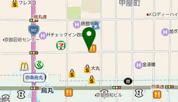 六根 京都烏丸店の地図画像