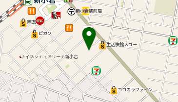 焼き鳥ラッキー 新小岩店の地図画像