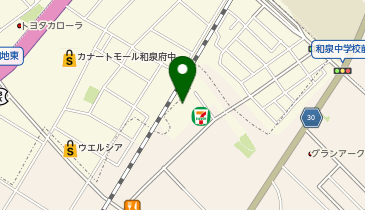 ビストロカラト 和泉府中店の地図画像