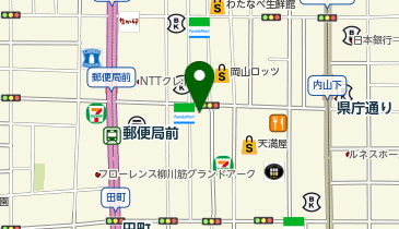 スターバックスコーヒー岡山天満屋店の地図画像
