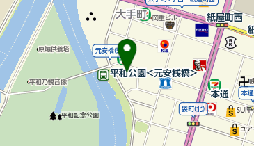 星乃珈琲店 広島大手町店の地図画像