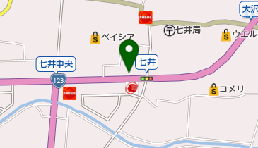 コインランドリー益子店の地図画像