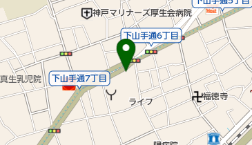 ペリ乾ランド 下山手店の地図画像