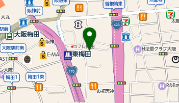 ウナギライスの地図画像