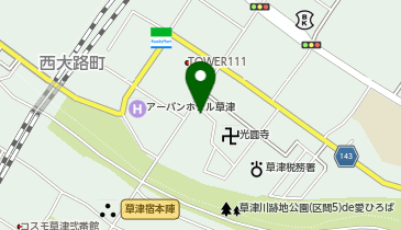 くるみ珈琲の地図画像