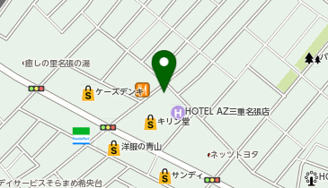 喫茶店 ピノキオ 名張希央台店の地図画像