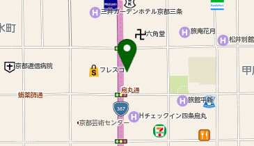 京都烏丸コンベンションホールの地図画像