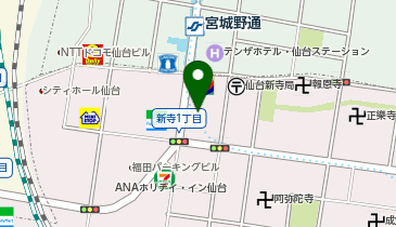 N高等学校・S高等学校 仙台キャンパスの地図画像