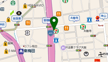 パーソナルジムW2(ダブリューツー) 梅田店の地図画像