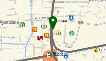 阪神衛生検査所 西宮北口サテライトの地図画像