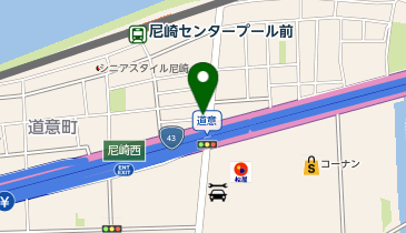 阪神衛生検査所 尼崎センタープール前サテライトの地図画像