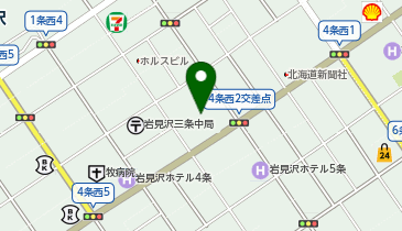 おくすりやさん であえーる岩見沢店の地図画像